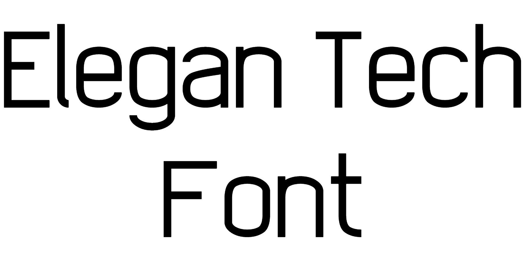 Elegan Tech Font free Download