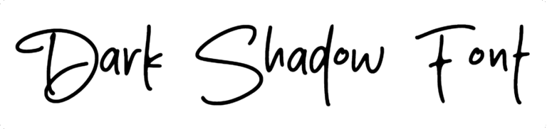 Dark Shadow Font Download