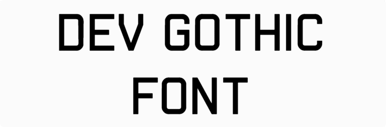 Dev Gothic Font Download
