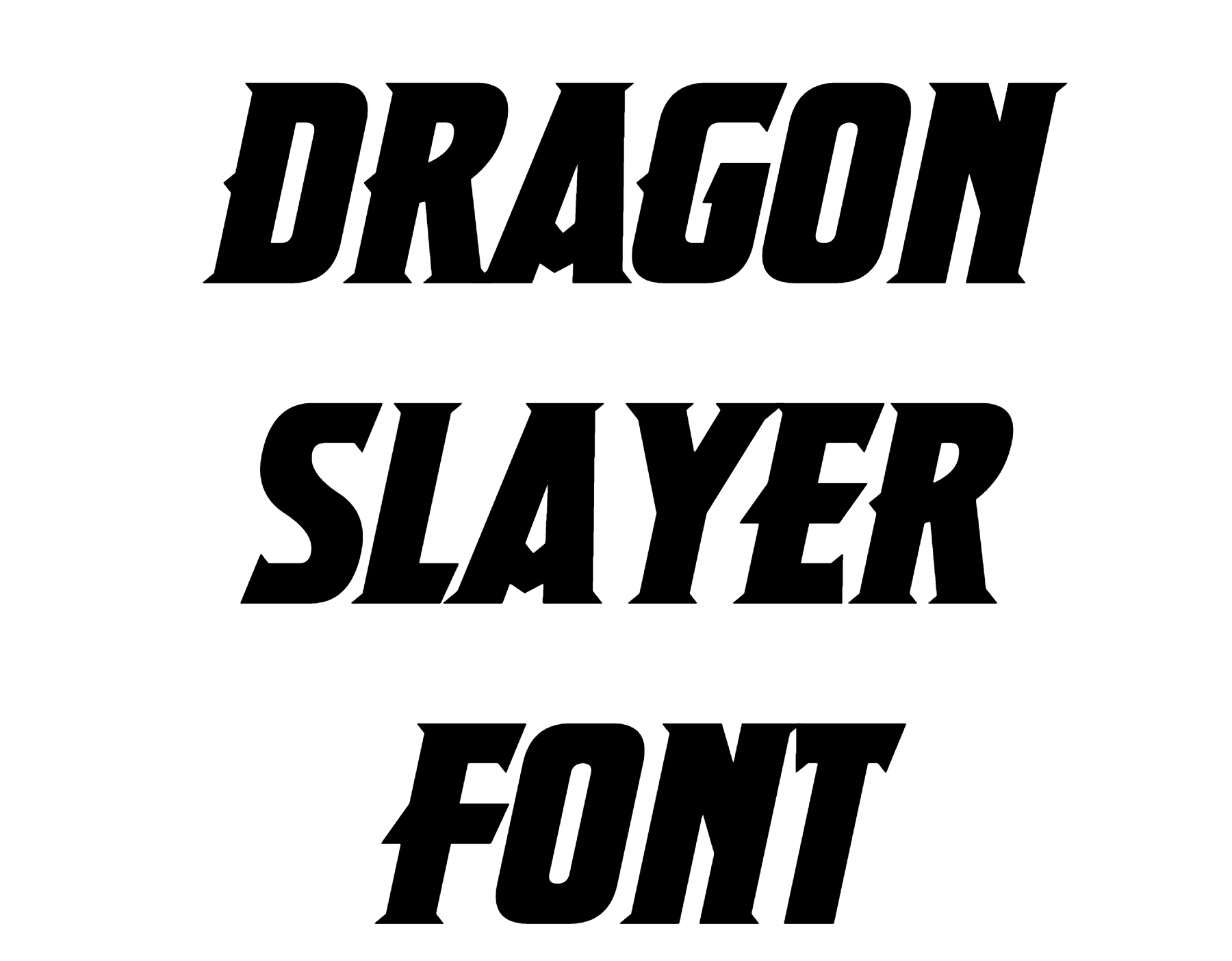 Dragon Slayer Font Download