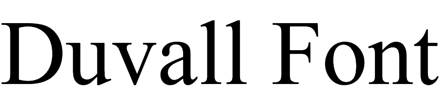 Duvall Font Download