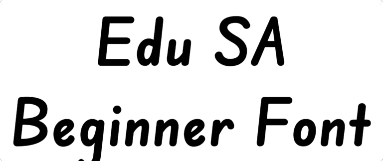Edu SA Beginner Font Download