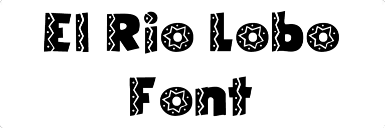 El Rio Lobo Font Download