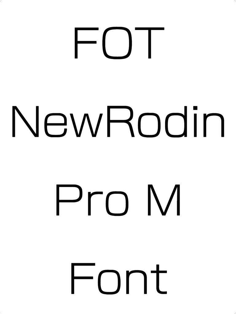 FOT NewRodin Pro M Font Download