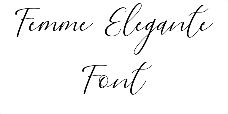 Femme Elegante Font Download