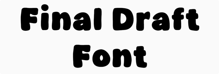 Final Draft Font Download