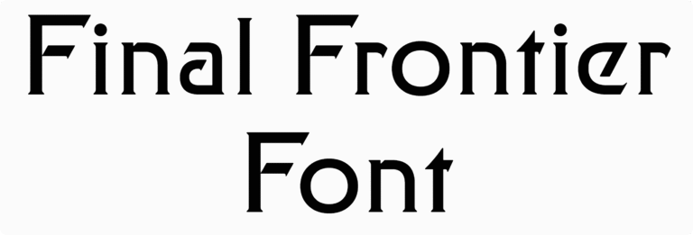Final Frontier Font Download