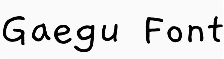 Gaegu Font Download