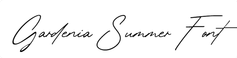 Gardenia Summer Font preview