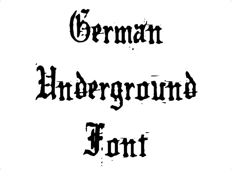 German Underground Font Download
