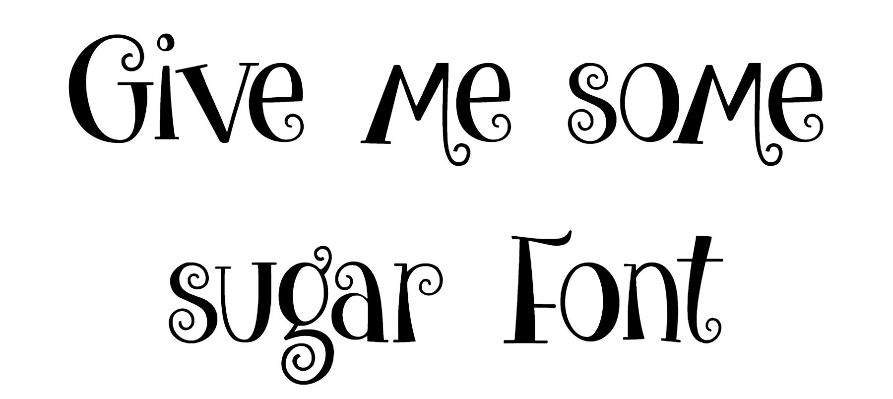 Give me some sugar Font Download