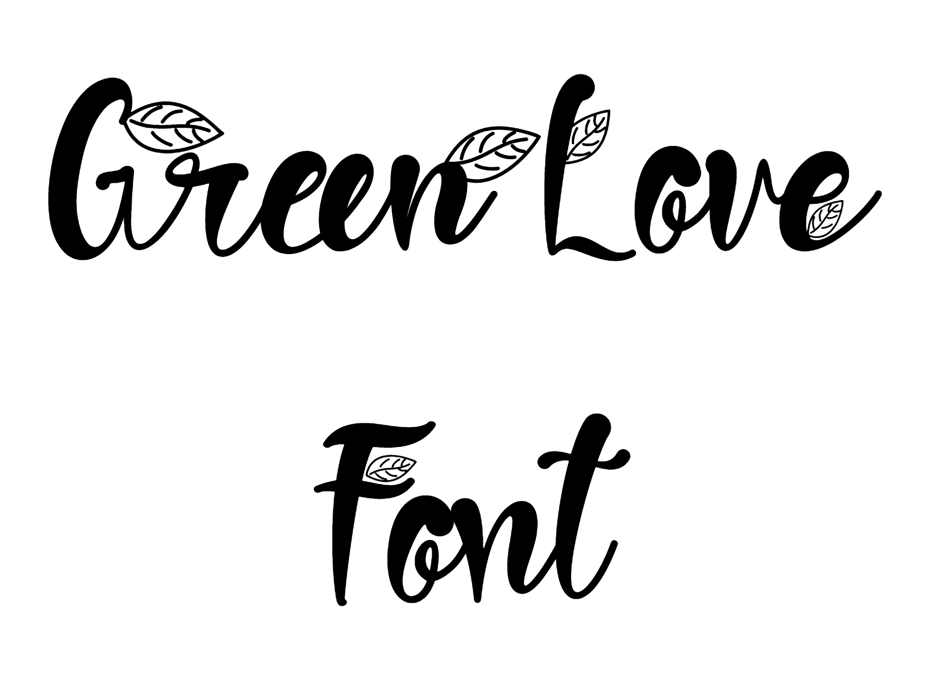 Green Love Font Download