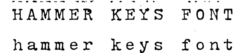 Keyes Font Hammer Keys Font | DafontStyle