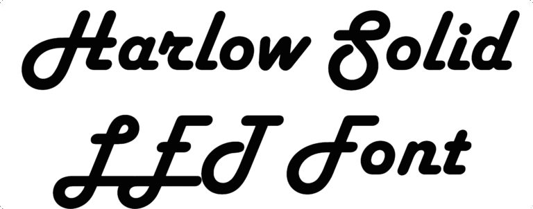 Harlow Solid LET Font Download