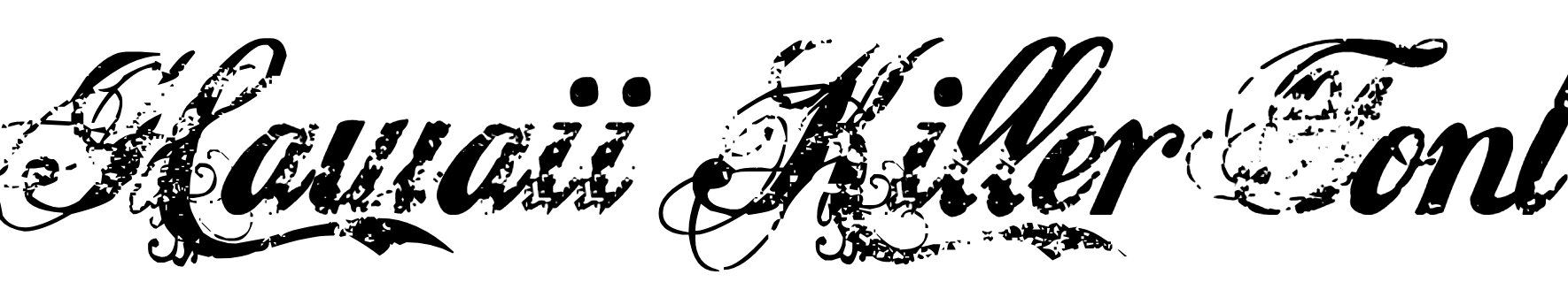 Hawaii Killer Font style
