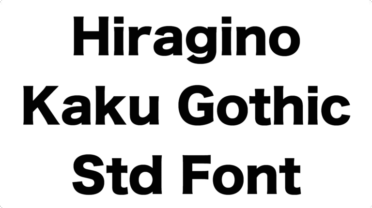 Hiragino Kaku Gothic Std Font Download