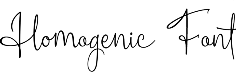 Homogenic Font Download