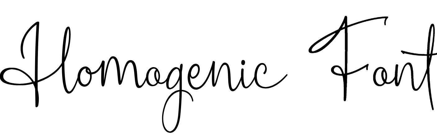 Homogenic Font Download