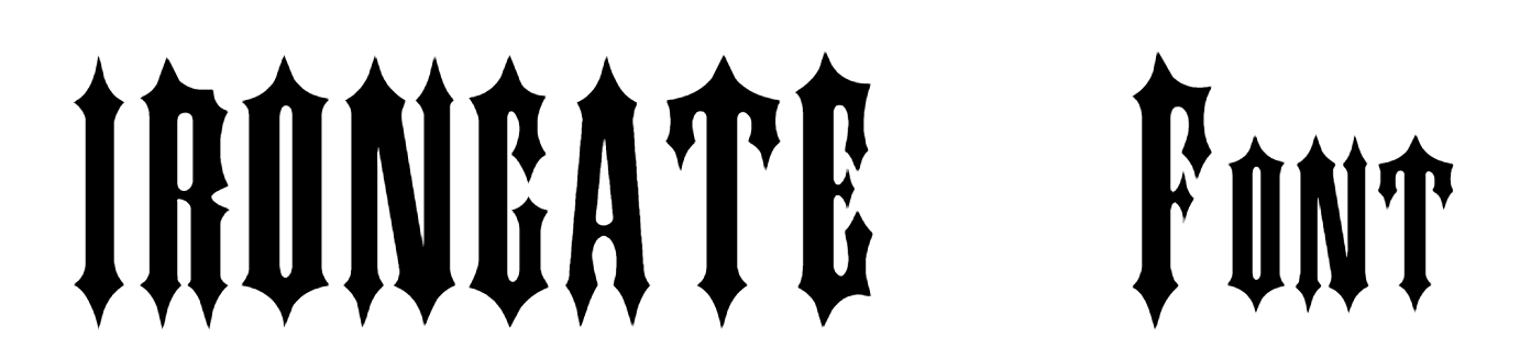 IRONGATE Font Download