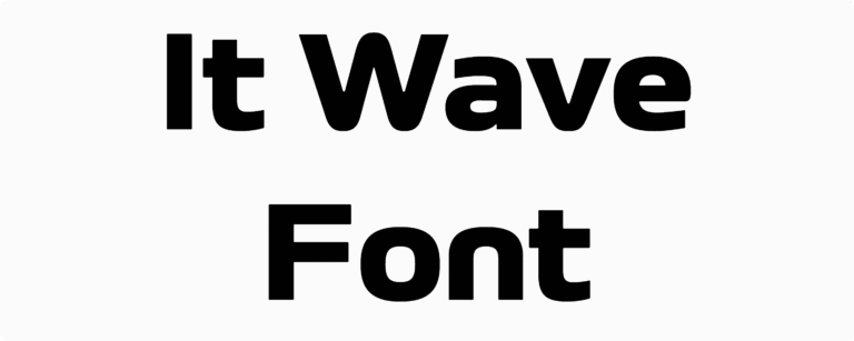 It Wave Font Download