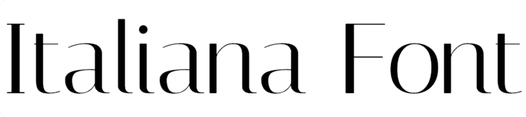 Italiana Font Download
