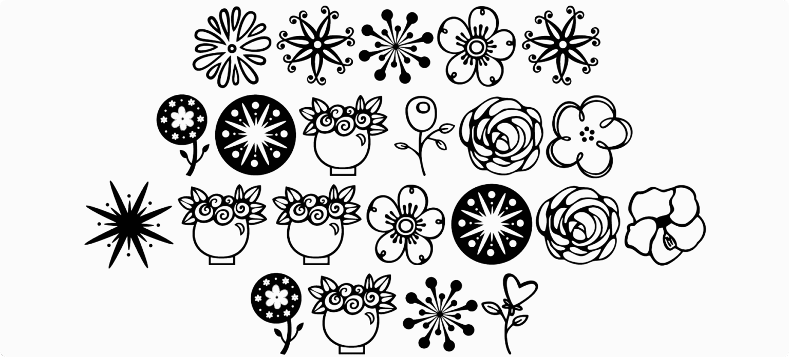 Janda Flower Doodles Font | DafontStyle