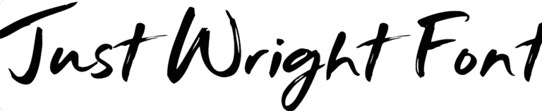 Just Wright Font Download