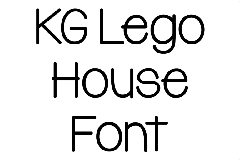 KG Lego House Font Download