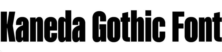 Kaneda Gothic Font Download