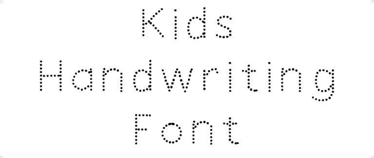 Kids Handwriting Font Download