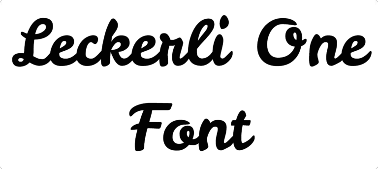 Leckerli One Font Download