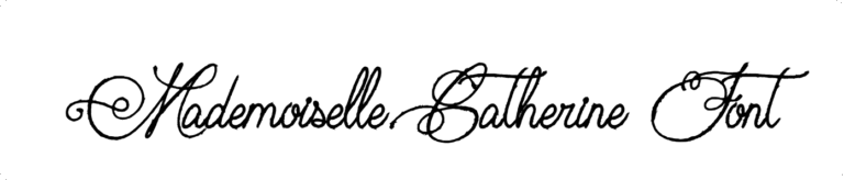 Mademoiselle Catherine Font Download