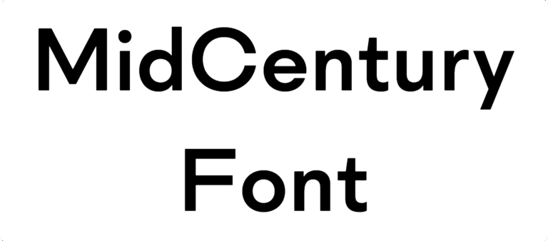 Mid Century Sans Font Download