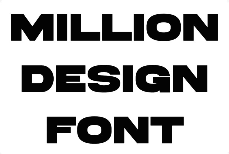 Million Design Font Download