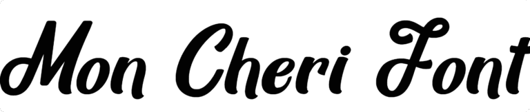 Mon Cheri Font Download