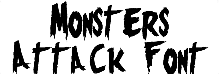 Monsters Attack Font Download