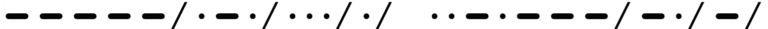 Morse Font Download