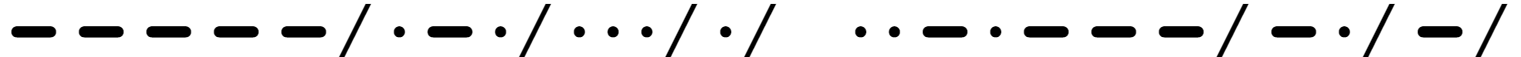 Morse Font Download