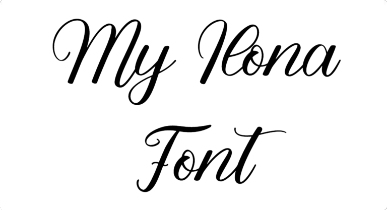 My Ilona Font Download