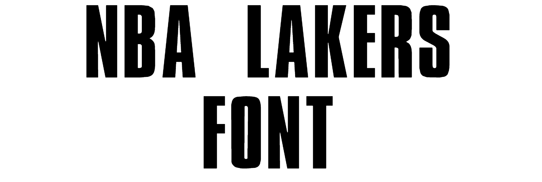 NBA Lakers Font Download