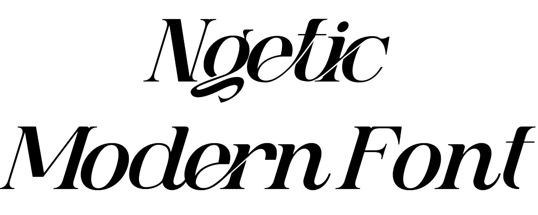 Ngetic Modern Font Download