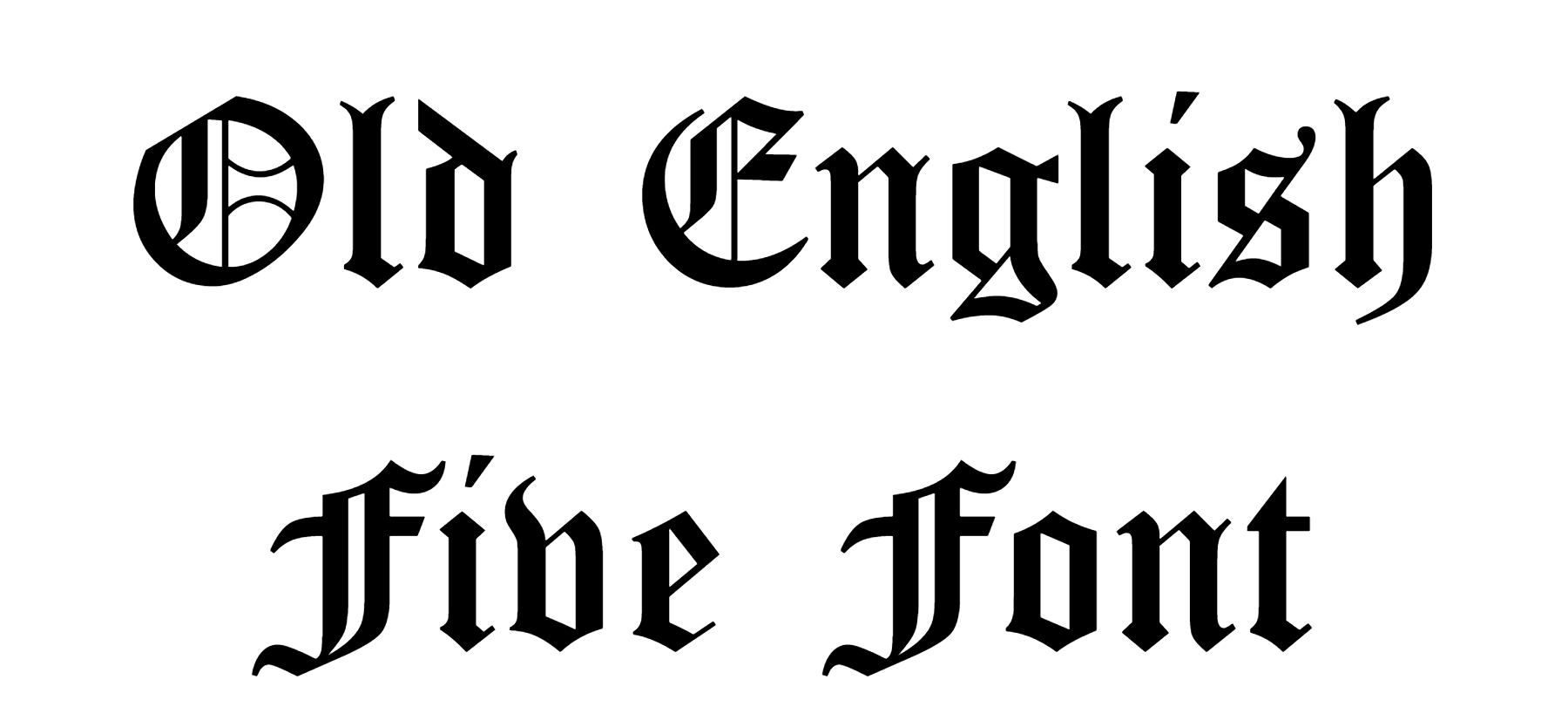 Old English Five Font Download