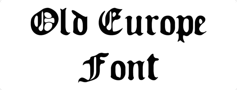 Old Europe Font Download