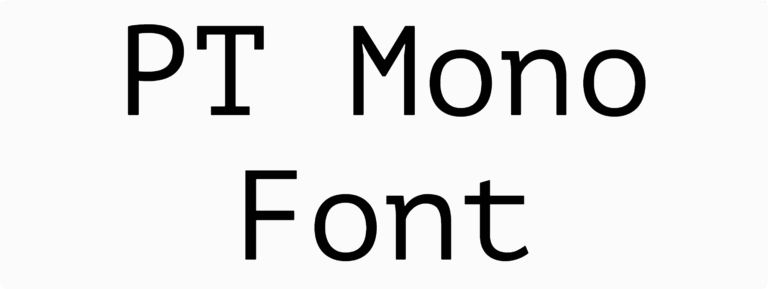PT Mono Font Download