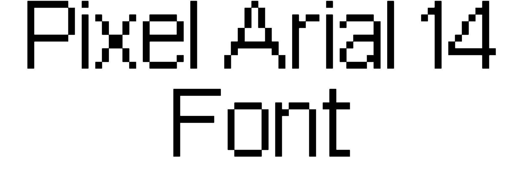 Pixel Arial 14 Font Download