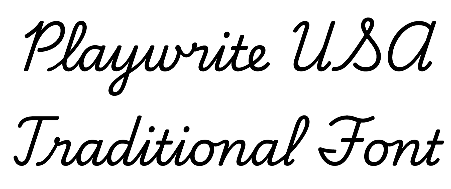 Playwrite USA Traditional Font Download