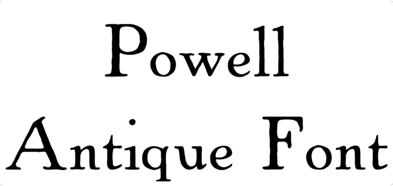 Powell Antique Font Download