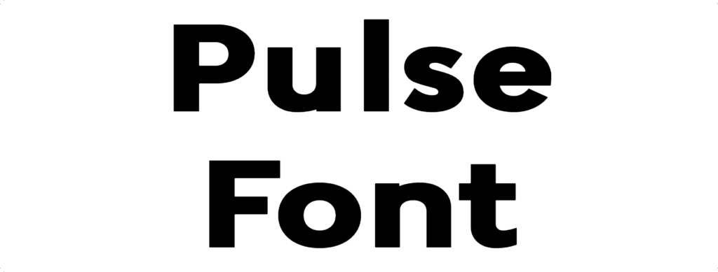 Pulse Font | DafontStyle