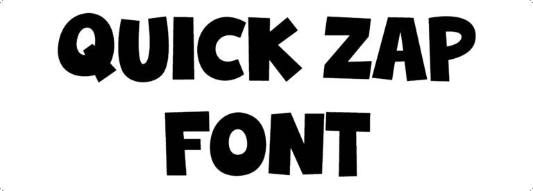 Quick Zap Font Download