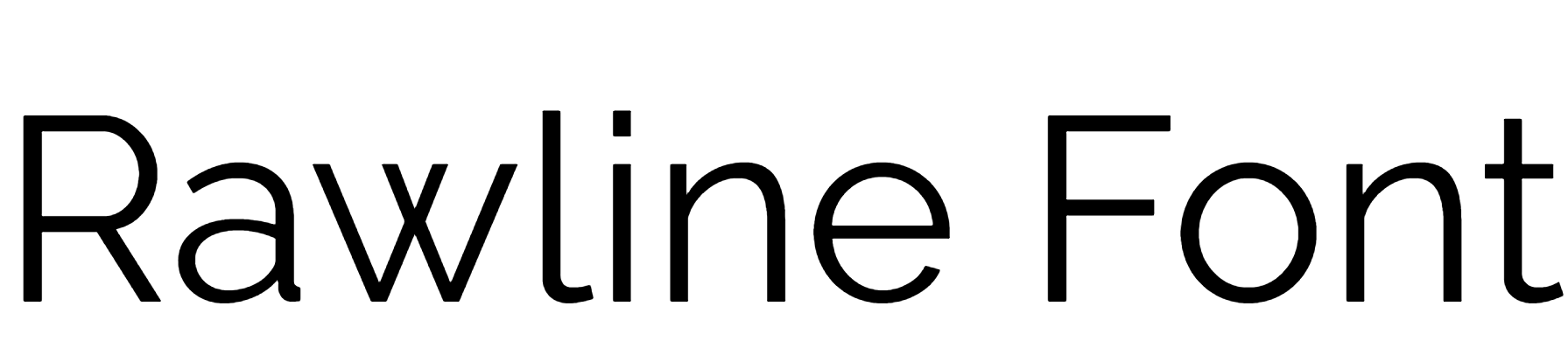 Rawline Font Download